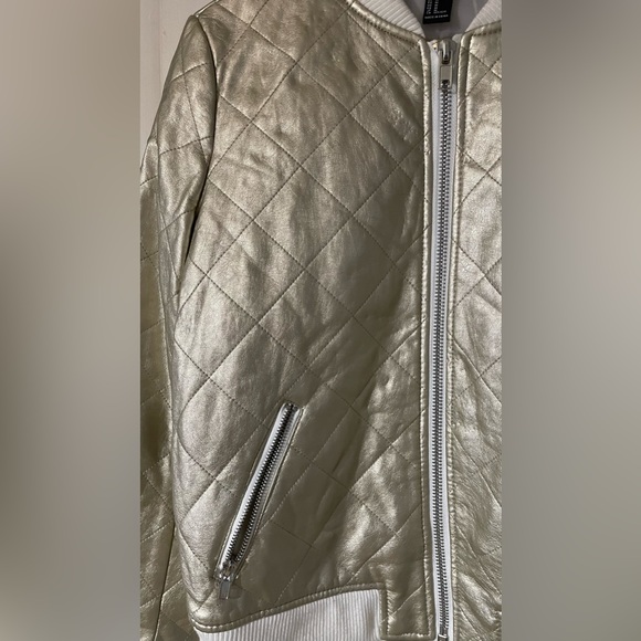 Golden Metallic winter jacket - Picture 5 of 7